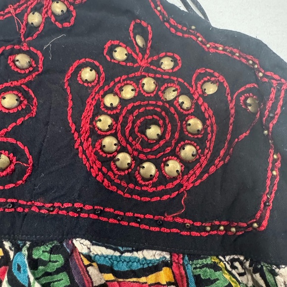 Angie Black and Multicolor Boho Camisole - Picture 2 of 4